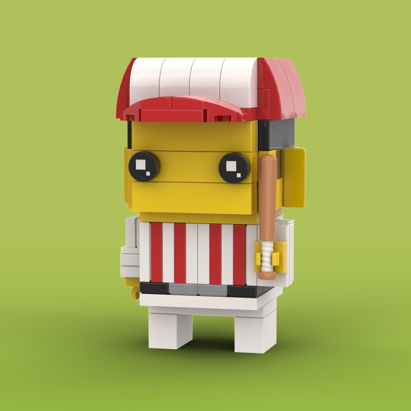 LEGO MOC-188574 Baseball Player by SkyCaptain | Rebrickable - Build ...