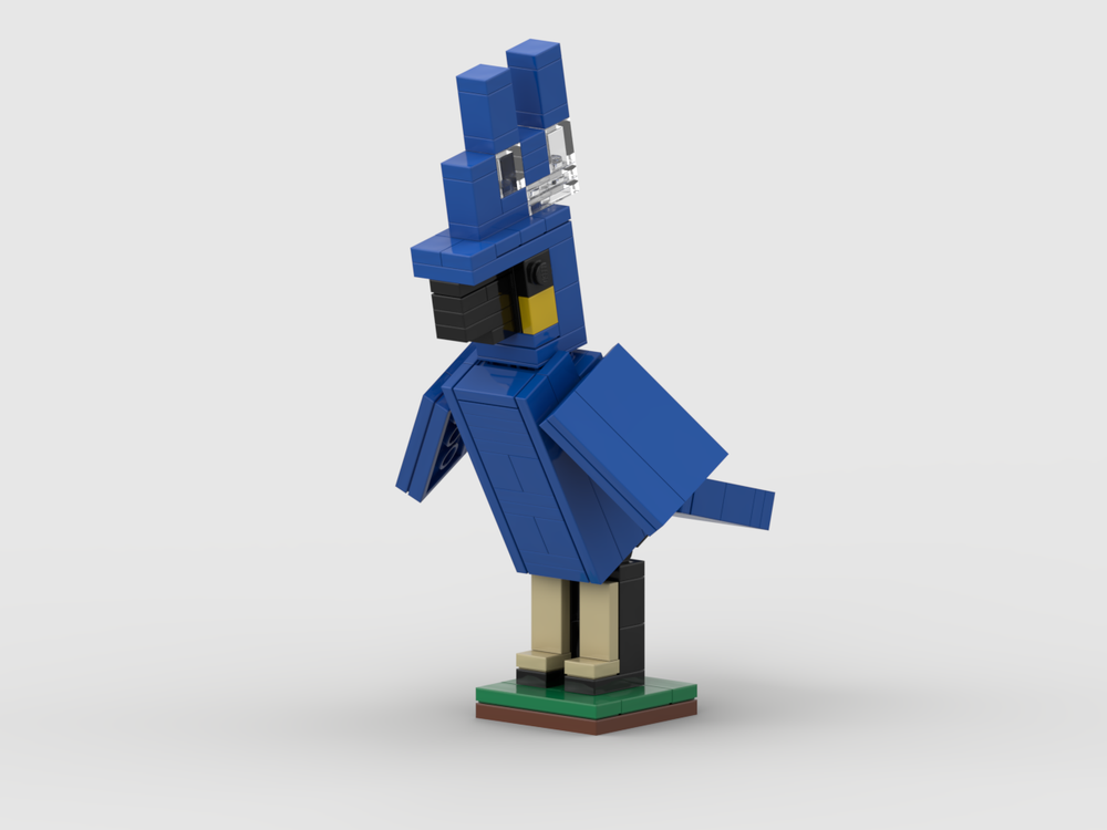 Lego Moc Minecraft Parrot (blue) By Gummybricks 