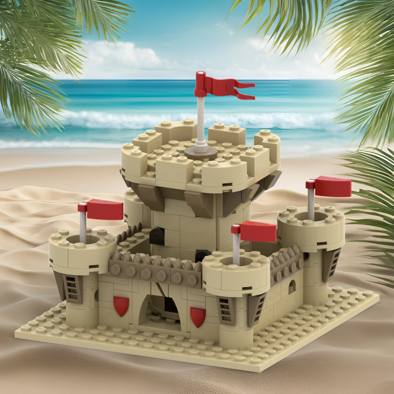 LEGO MOC Sandcastle by ToboPro | Rebrickable - Build with LEGO