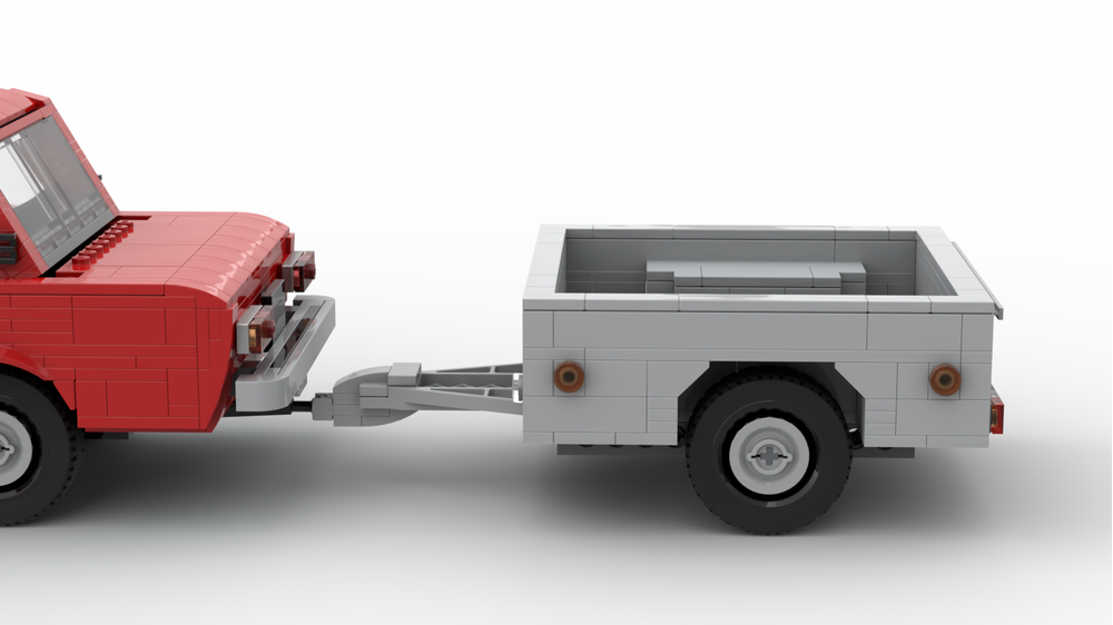 LEGO MOC Single-axle car trailer by BRSBricks | Rebrickable - Build ...