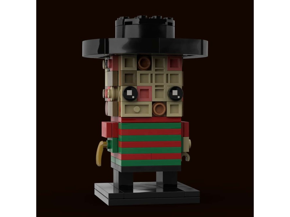 LEGO MOC BrickheadZ Freddy Krueger by skmoc | Rebrickable - Build with LEGO