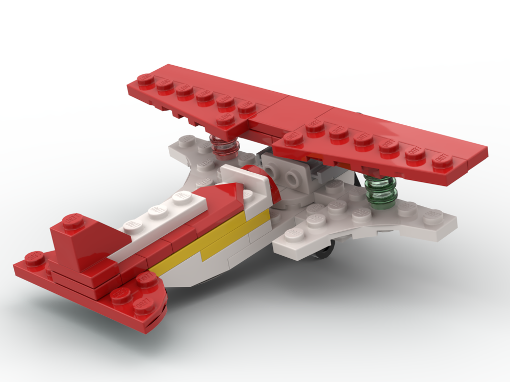 LEGO MOC 30669 Red Biplane by Macharius | Rebrickable - Build with LEGO