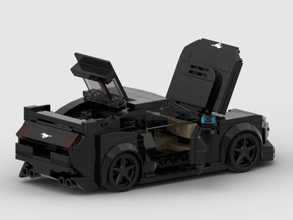 LEGO MOC FORD Mustang BLACK Horse by MarkMOC71 | Rebrickable - Build ...