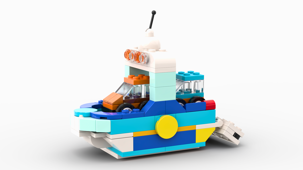 LEGO MOC 11038 Ferry boat by Lenarex | Rebrickable - Build with LEGO