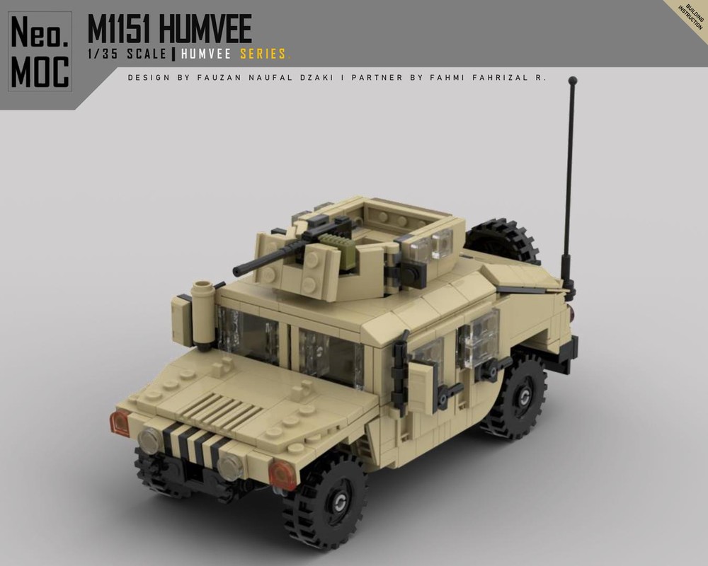 LEGO MOC M1151 HUMVEE by Neo.moc | Rebrickable - Build with LEGO