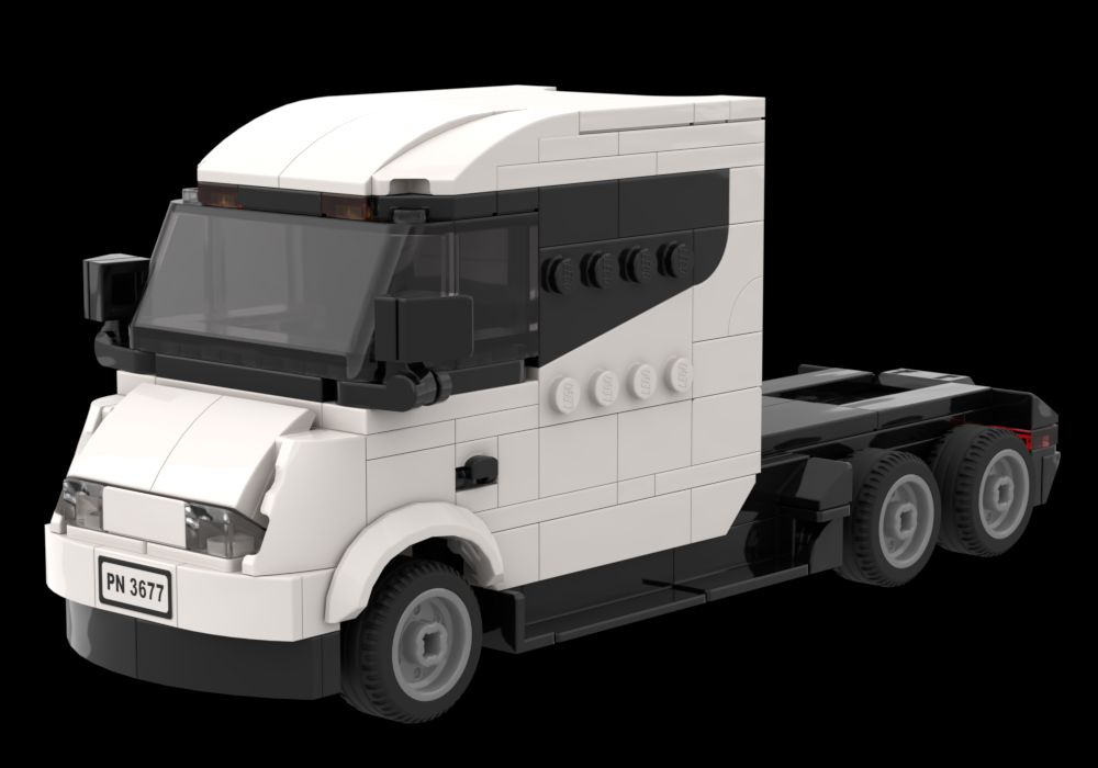 LEGO MOC-189109 Tesla Semi (Short Cab) by OrchardBuilds | Rebrickable ...