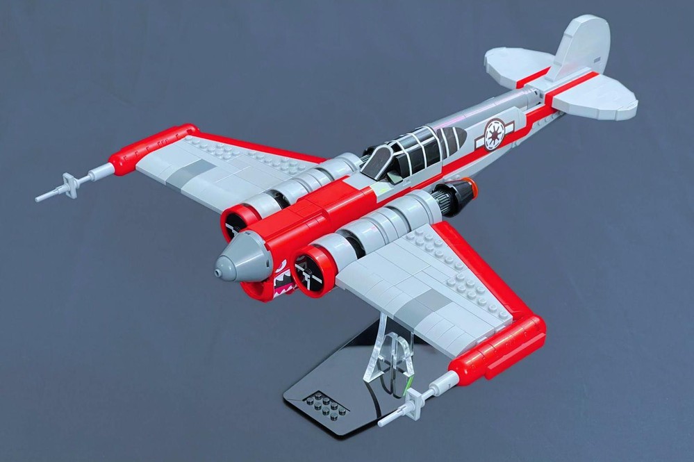 LEGO MOC Z-40 Warhawk by simplethinker | Rebrickable - Build with LEGO