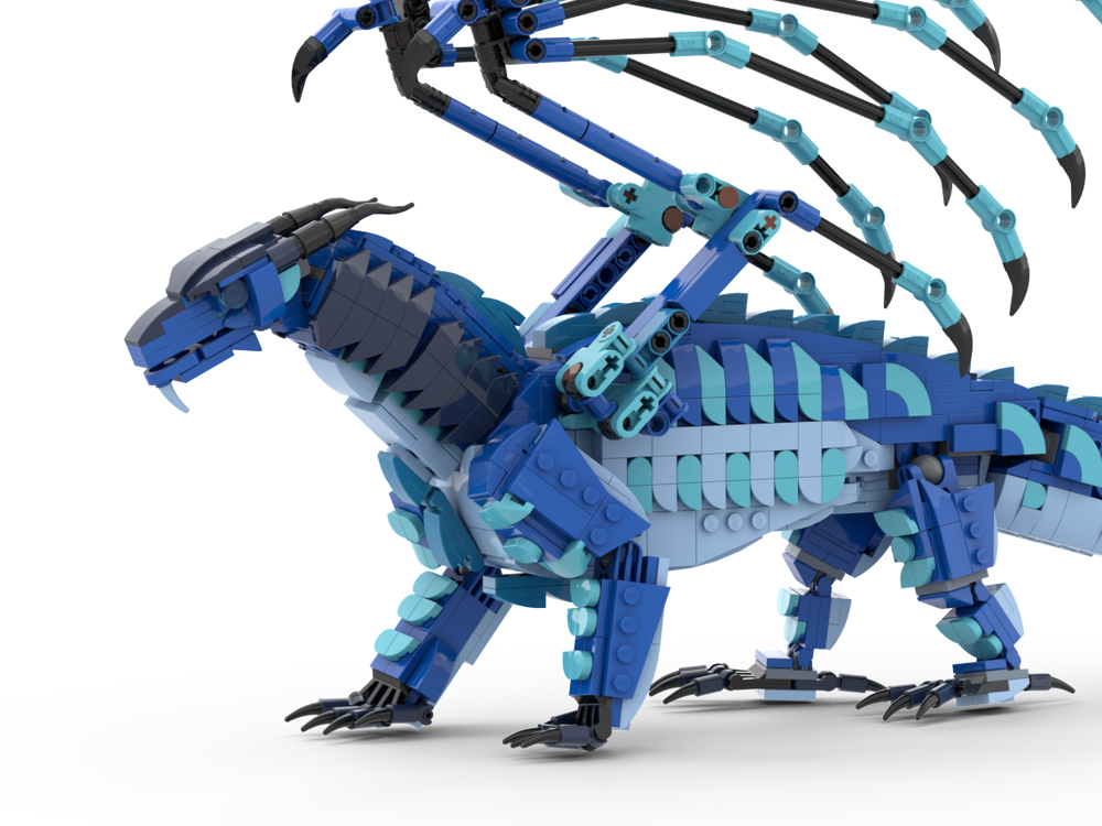 LEGO MOC SeaWing (Wings of Fire) by Woffle Dude | Rebrickable - Build ...