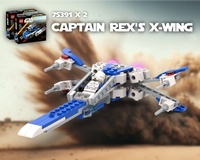 LEGO MOC-189153 Cpt Rex's X-wing (75391 alternate build) by FOR