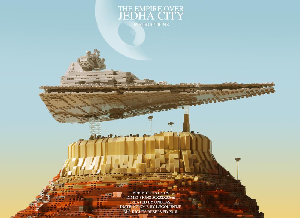 LEGO MOC The Empire over Jedha City by onecase Rebrickable Build with LEGO