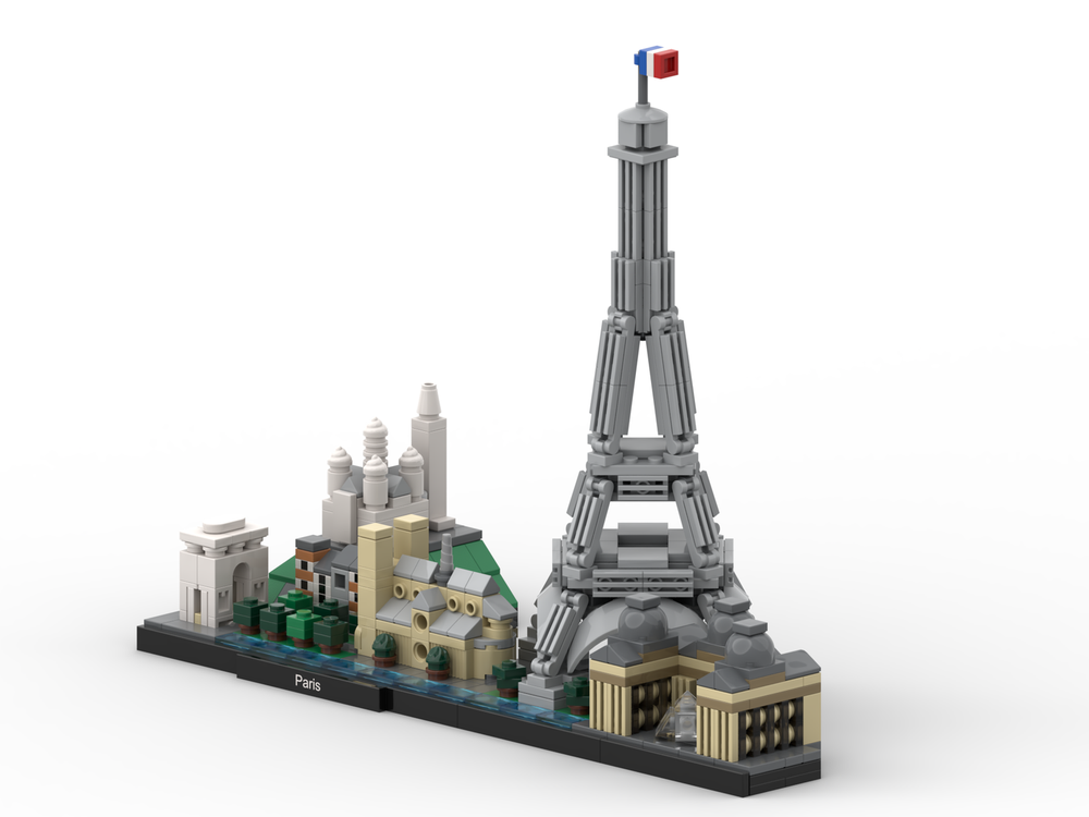 LEGO MOC Paris Skyline MOD by JensR | Rebrickable - Build with LEGO