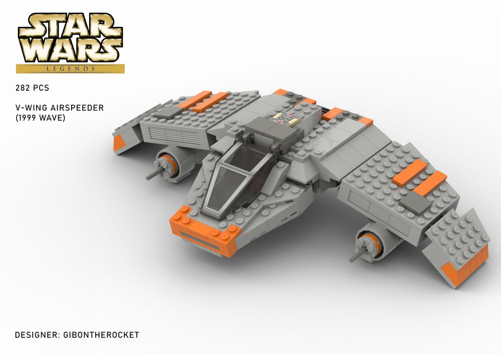 LEGO MOC V-Wing Airspeeder (1999 style) by GibonTheRocket | Rebrickable ...