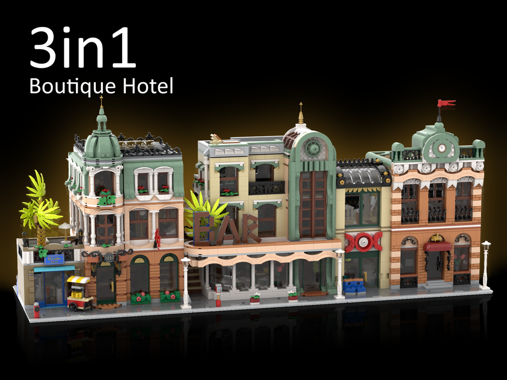 LEGO MOC 3in1 10297 Boutique Hotel Alternative Builds by PL MOCs ...