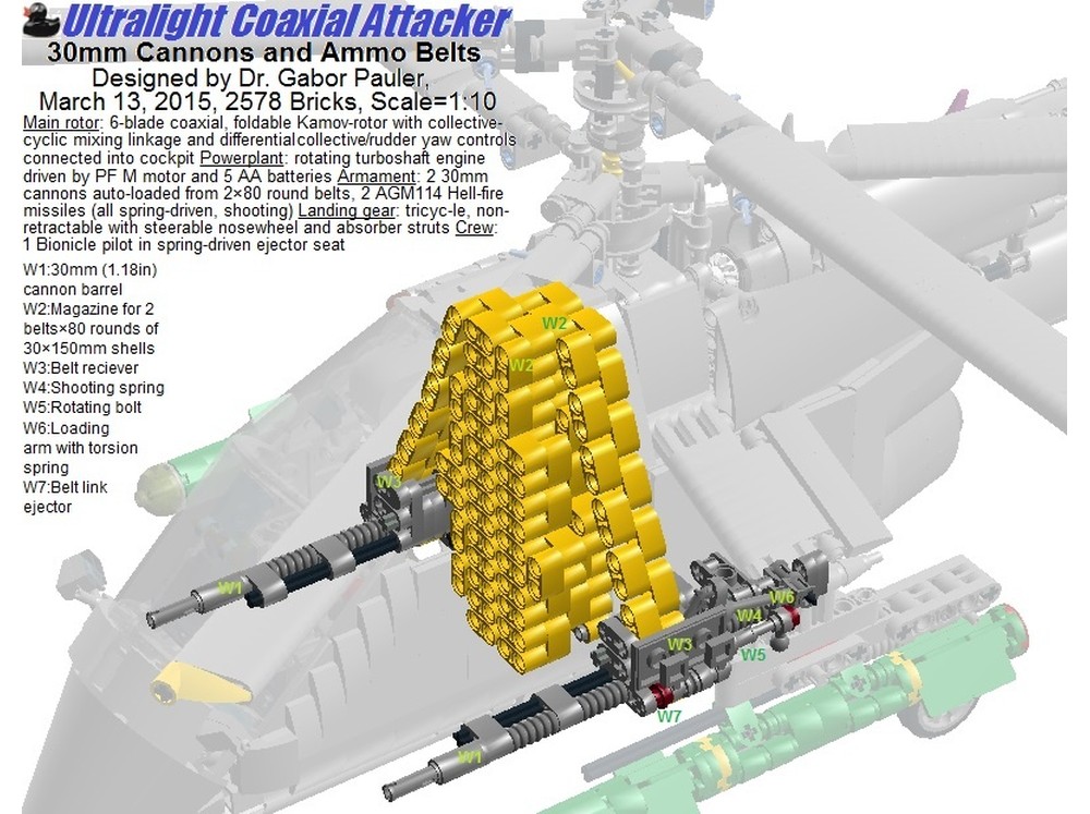 LEGO MOC-189351 Ultralight Coaxial Attacker Helicopter by gjpauler