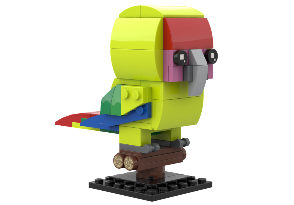 LEGO MOC Great Green Macaw: Birdheadz by OrchardBuilds | Rebrickable ...