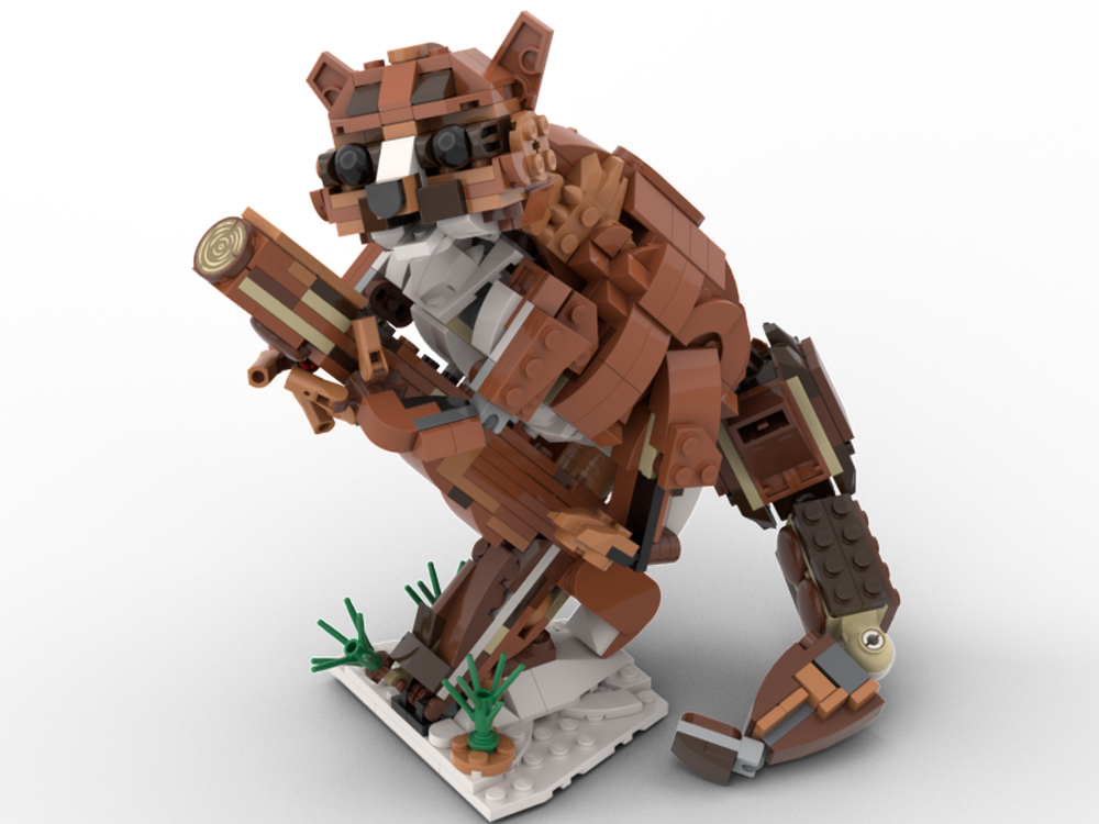 LEGO MOC 31154 Brown Mouse Lemur by zengogobrick | Rebrickable - Build ...