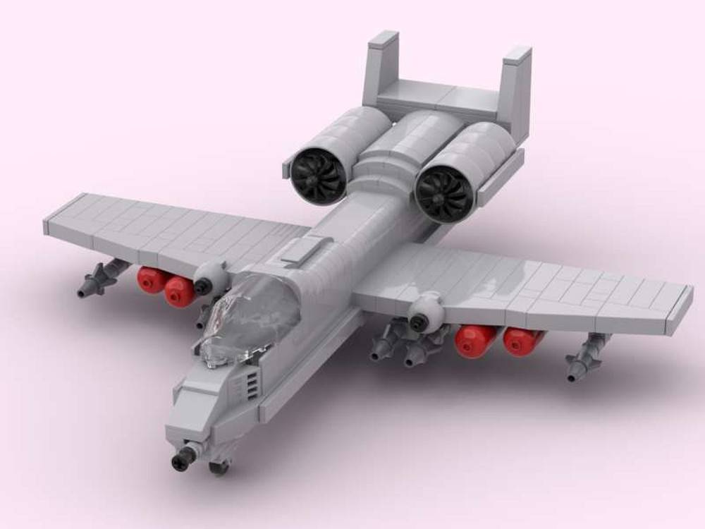 LEGO MOC A-10 WARTHOG by MATEILEGO | Rebrickable - Build with LEGO