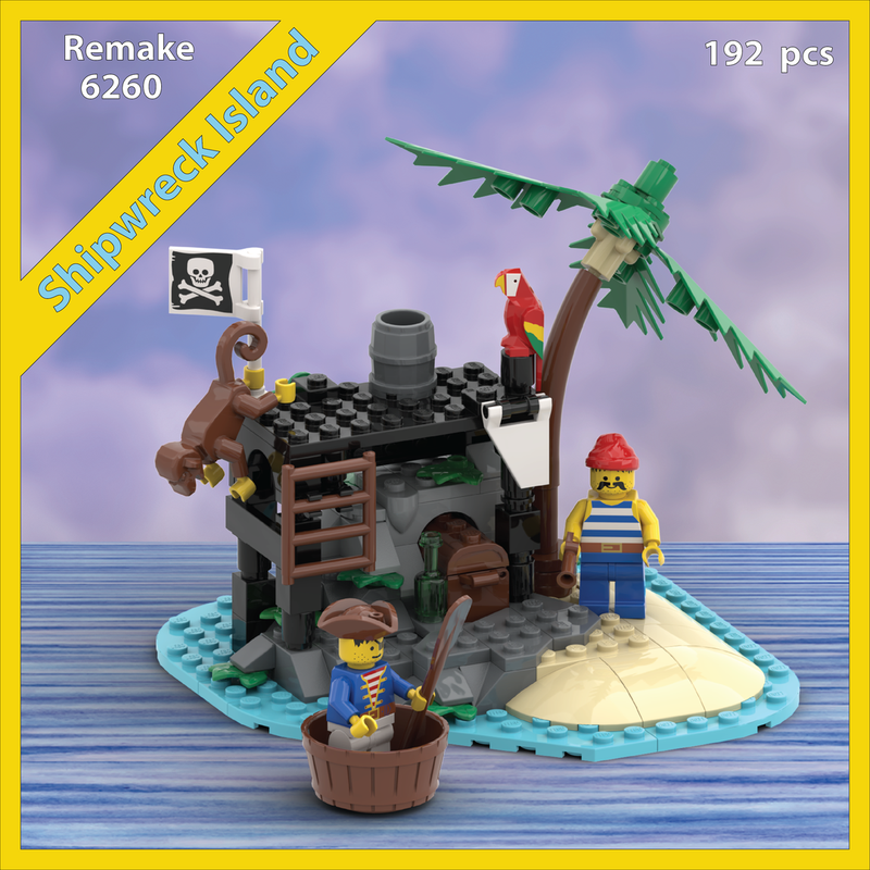 LEGO MOC 6260 Shipwreck Island Remake by