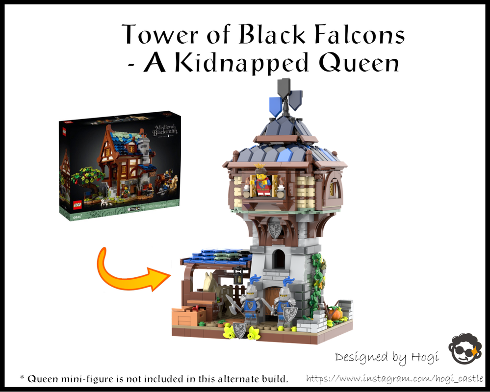 LEGO MOC Tower of Black Falcons - A Kidnapped Queen (21325 Alternate ...