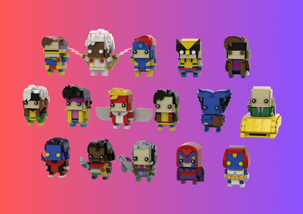 LEGO MOC-189613 X-Men 92 Brickheadz Bundle by RetroBrix