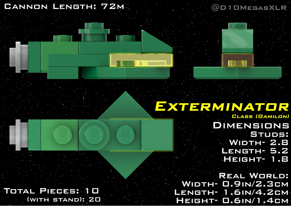 LEGO MOC Exterminator Class (Gamilon) by D10MegasXLR | Rebrickable ...