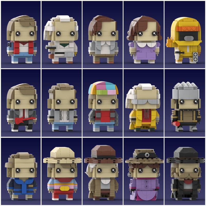 Brickheadz Back top to the future