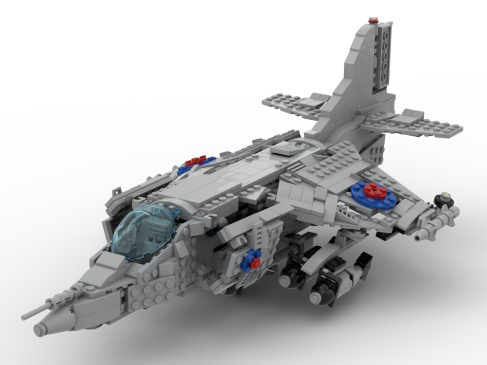 LEGO MOC British plane Harrier Gr3 lego minifigure scale by Pabluas ...