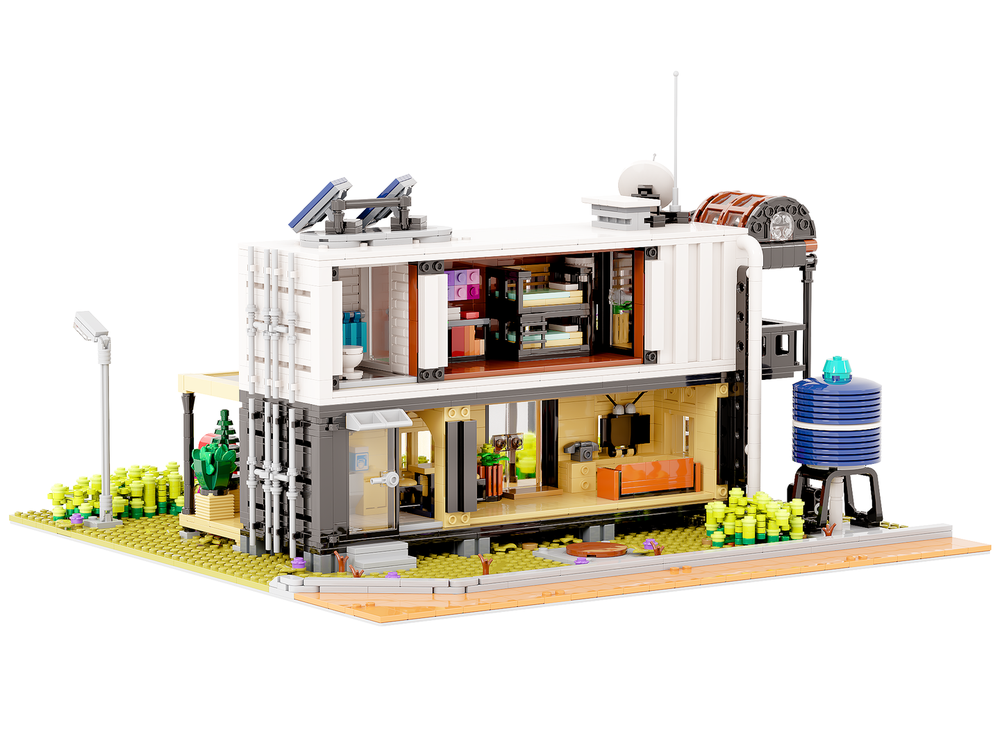 LEGO MOC-189769 Container House II by ExeSandbox | Rebrickable