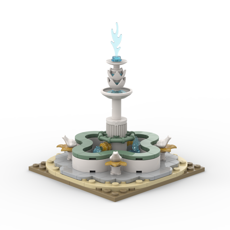 LEGO MOC Fountain by Kolonialbeamterdemartinez | Rebrickable - Build ...