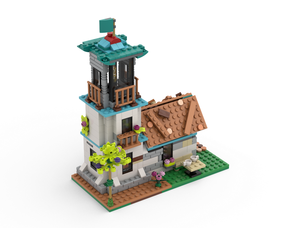 LEGO MOC Cozy Lighthouse by VidTer | Rebrickable - Build with LEGO