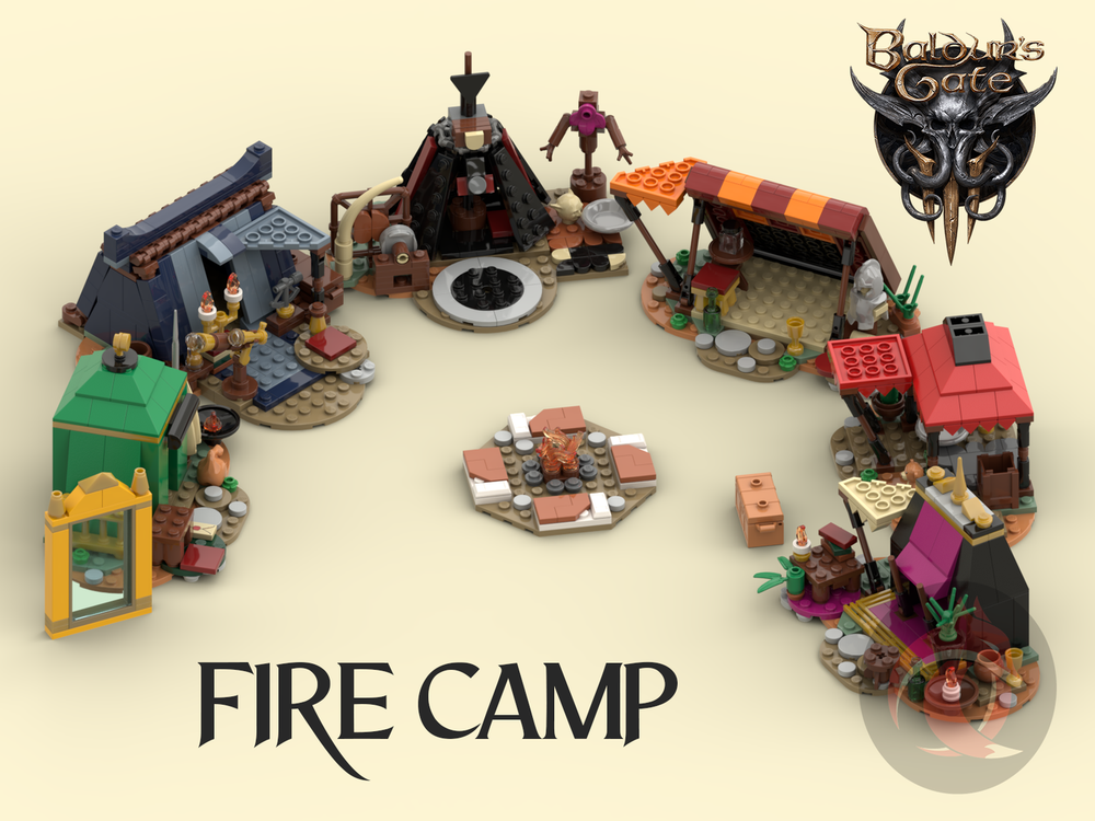 LEGO MOC Lego Baldur's Gate 3 Fire Camp Set by Hanilo | Rebrickable ...