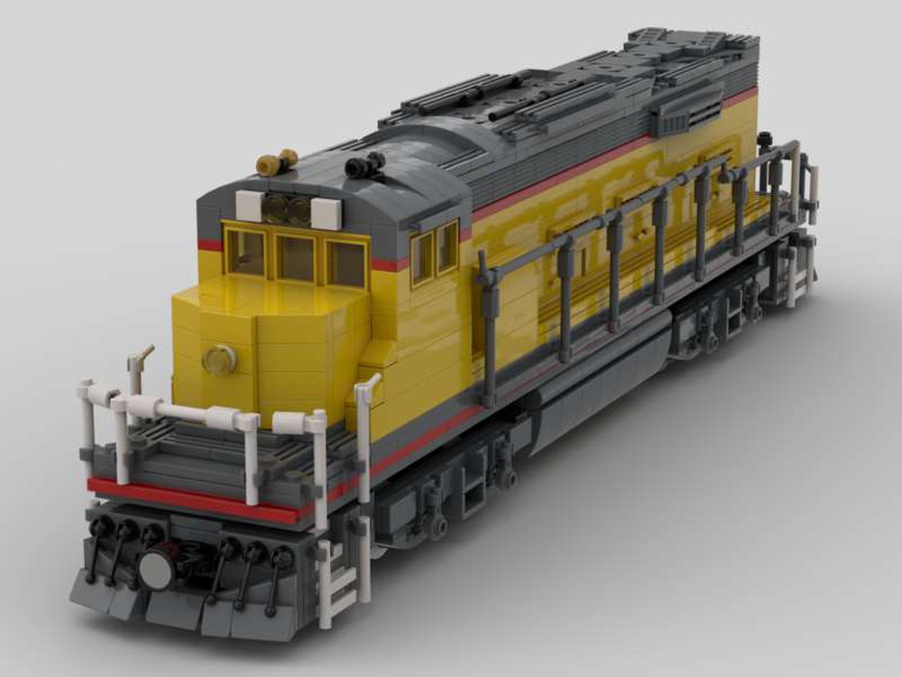 LEGO MOC Union Pacific GP-38 with 