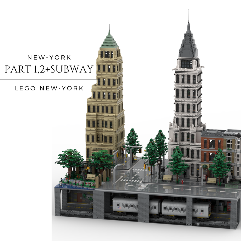 LEGO MOC NEW-YORK PART 1,2 + SUBWAY by LEGO NEW-YORK | Rebrickable ...