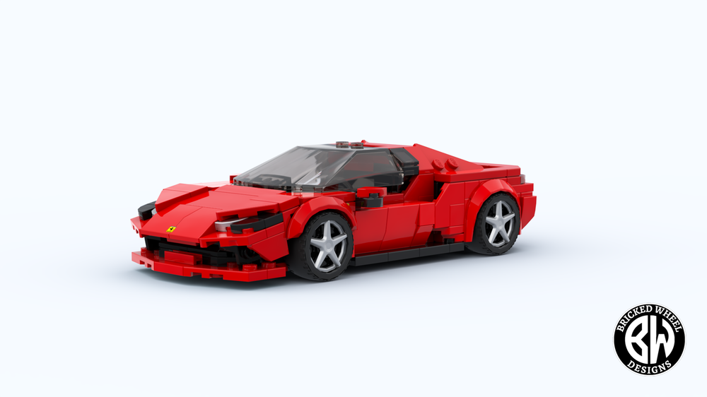 LEGO MOC Ferrari 296 GTB by BrickedWheel | Rebrickable - Build with LEGO