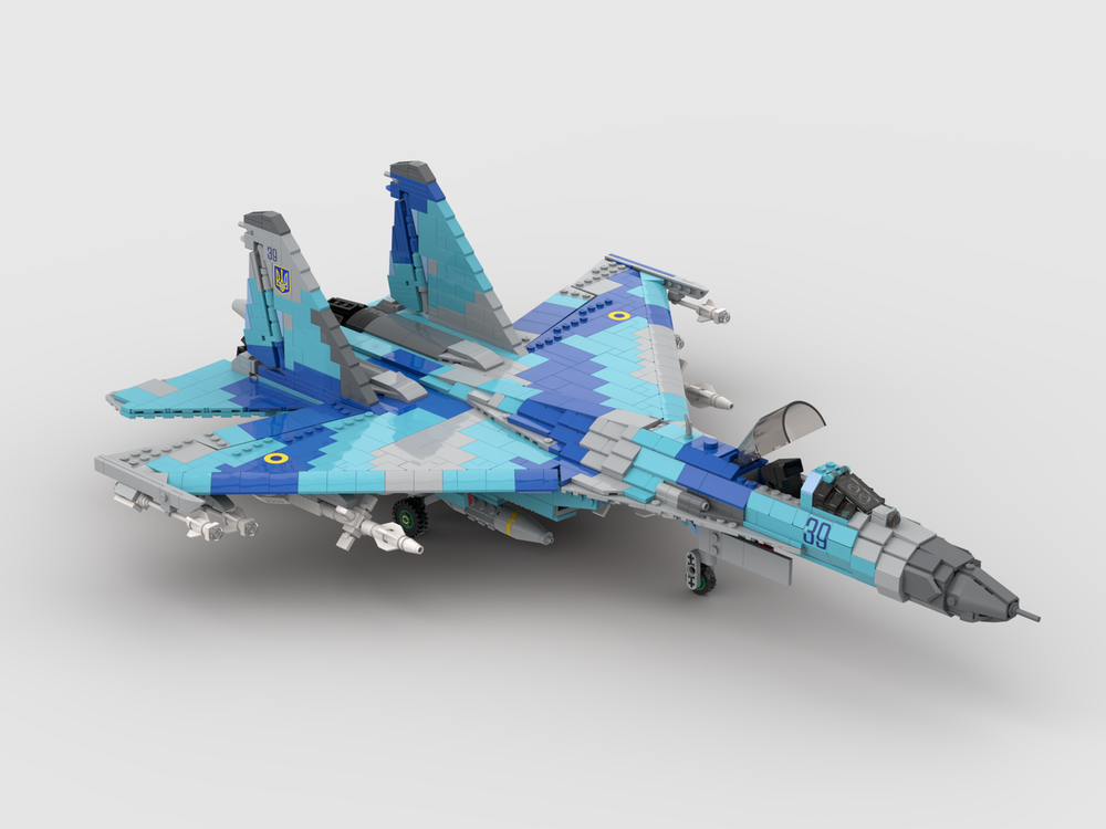 LEGO MOC Ukrainian Su-27 by Brickmig | Rebrickable - Build with LEGO