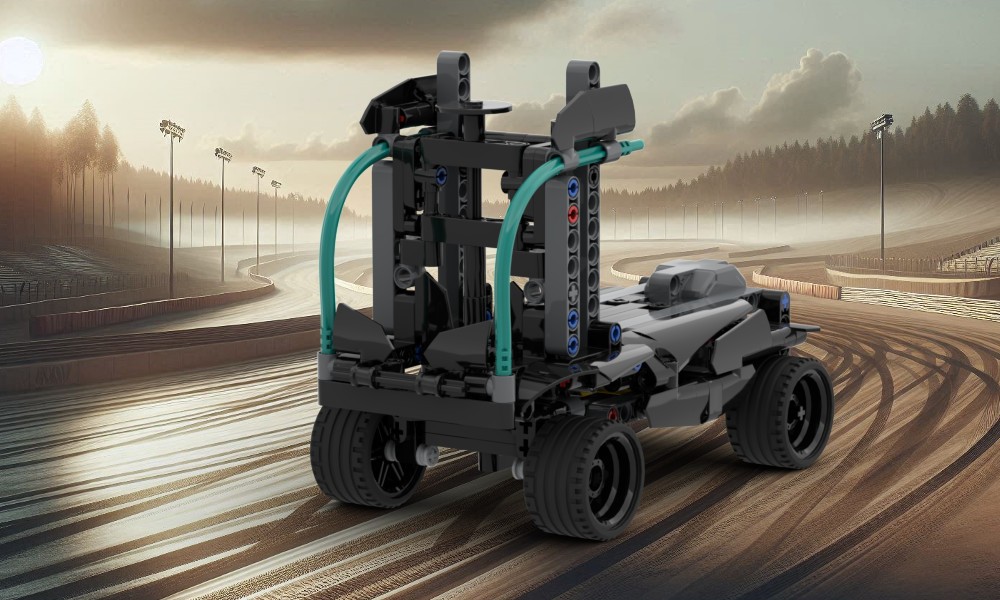 LEGO MOC-190704 Competition Truck Pull-Back - 42165 Mercedes-AMG