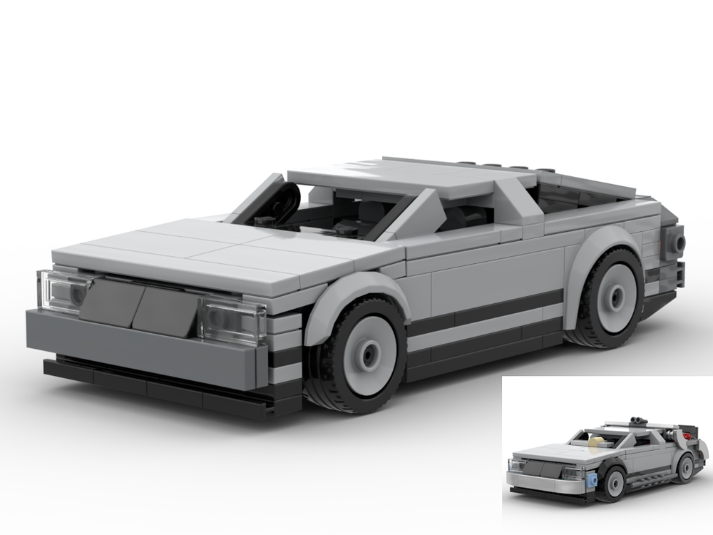 LEGO MOC Delorean DMC-12 and Delorean Time Machine by 6th gear ...