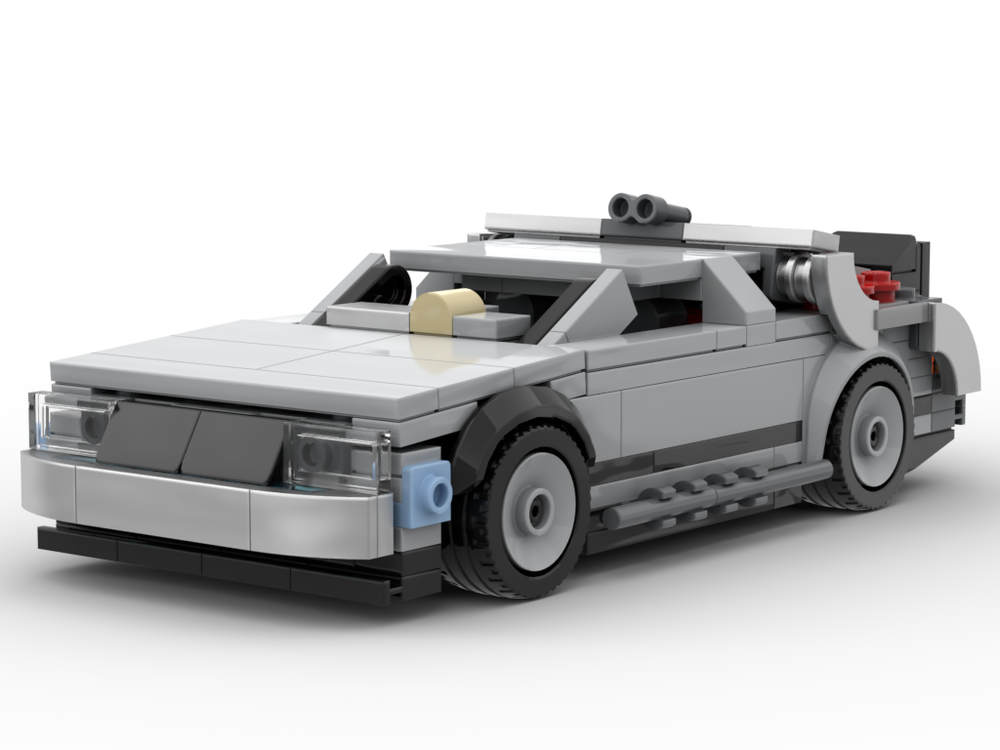 Lego Moc Delorean Dmc 12 And Delorean Time Machine By 6th Gear