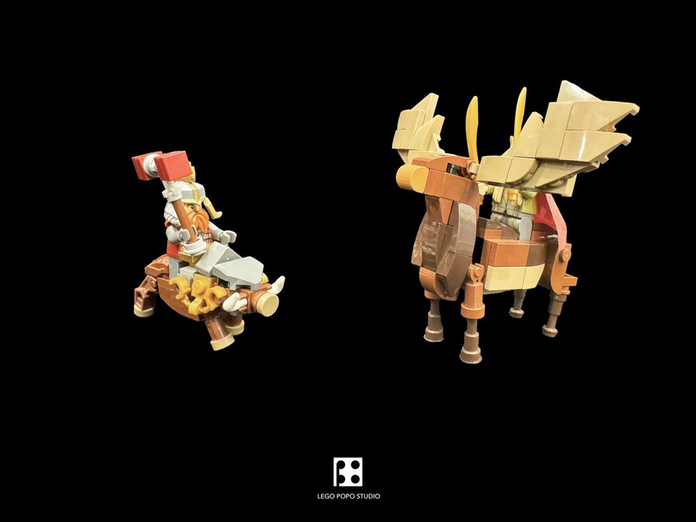 LEGO MOC Boar and Elk from The Hobbit by lego_popo | Rebrickable ...