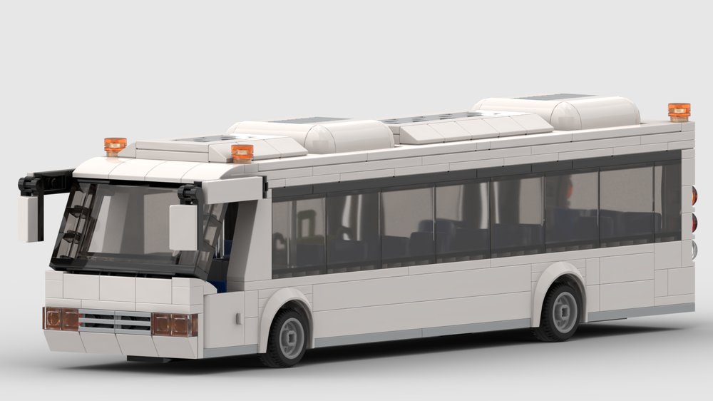 LEGO MOC Airport shuttle bus by phigeon Rebrickable Build with LEGO