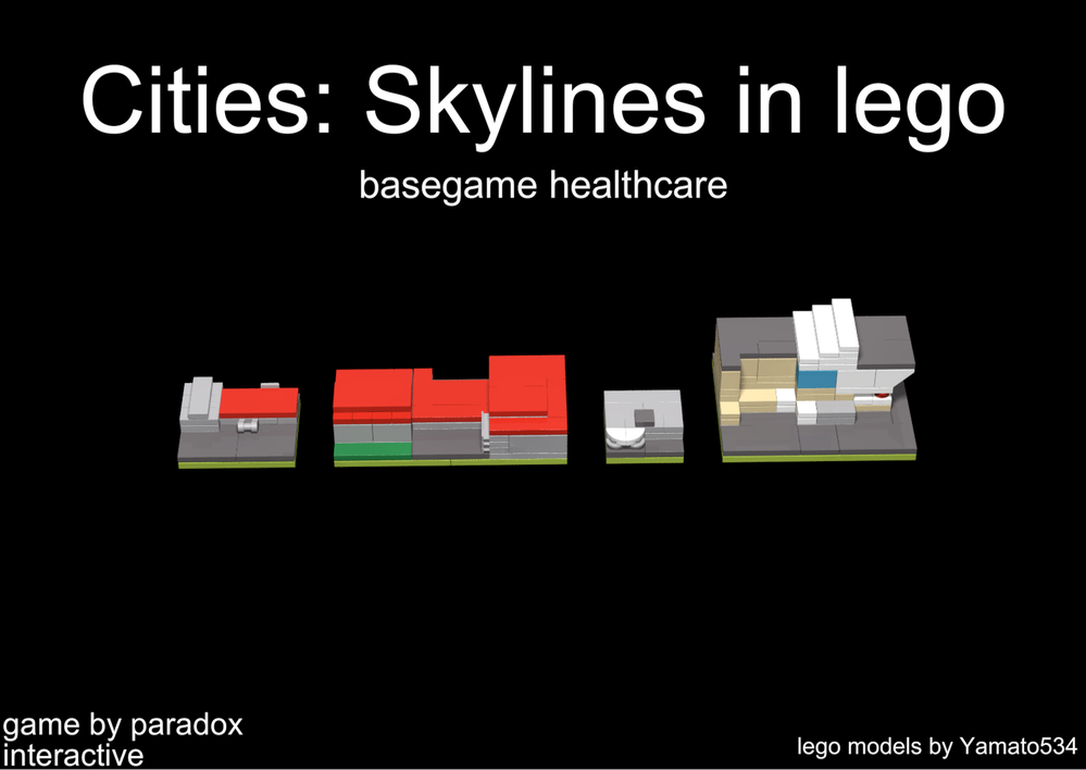 LEGO MOC Basegame healthcare buildings(cities: skylines in lego) by ...