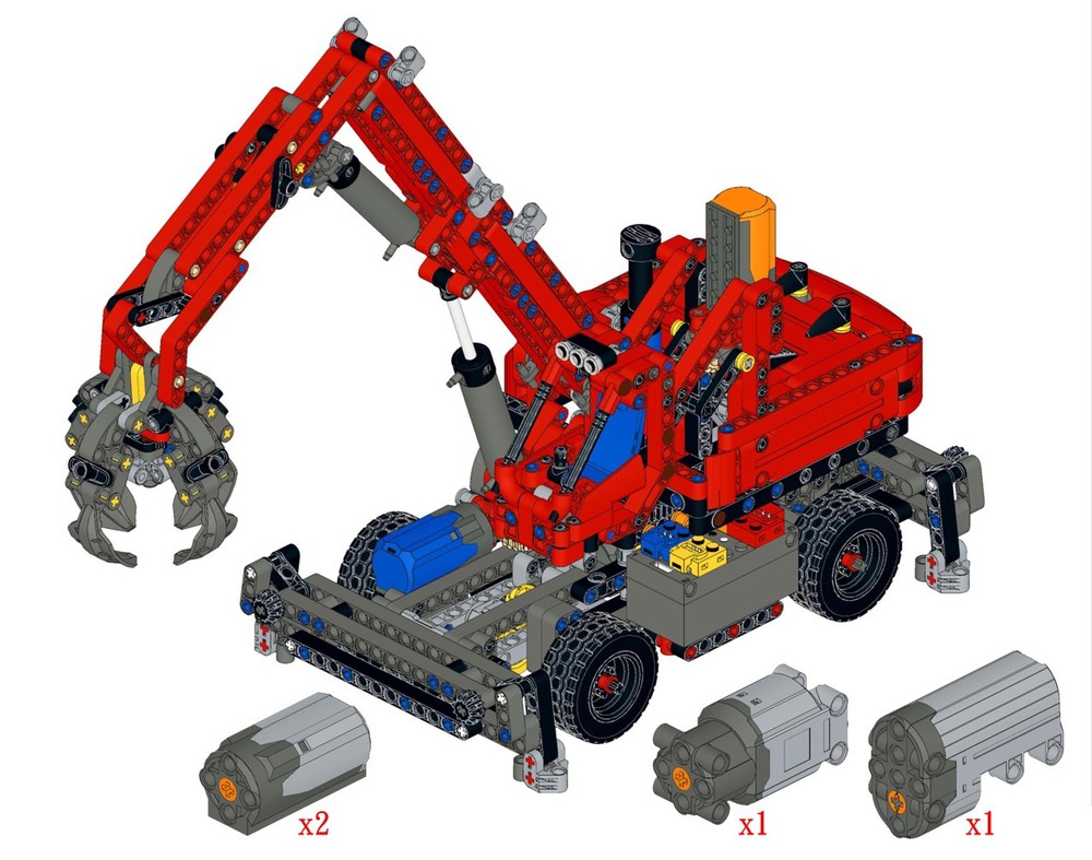 LEGO MOC LEGO 42144 Full RC by WhaleBricks | Rebrickable - Build with LEGO