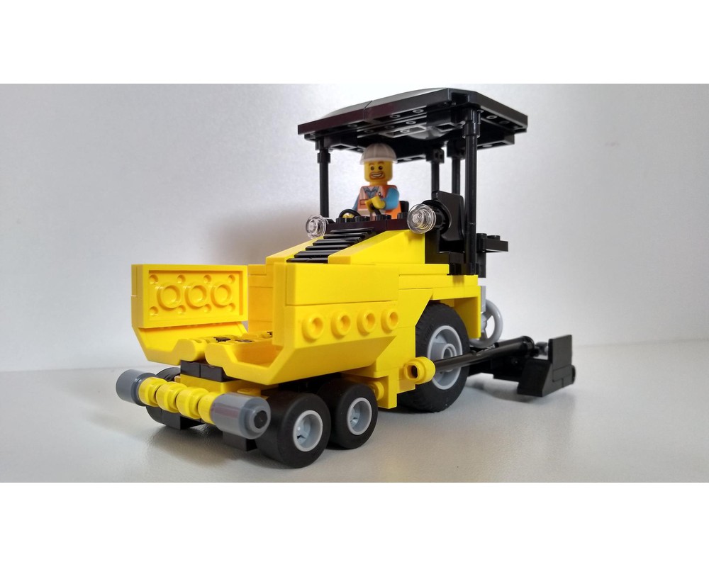 Кат 600. LEGO Asphalt Paver. Асфальтоукладчик Volvo из лего. LEGO 44572. Как сделать асфальтоукладчик из лего.