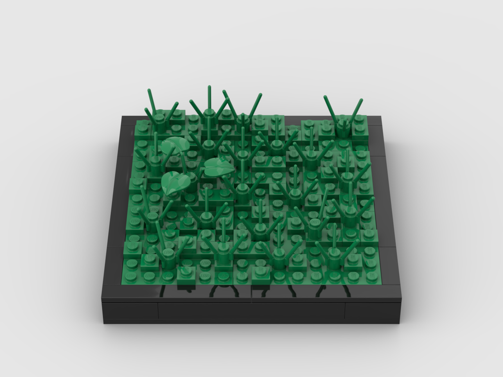 Small Grassy Minifig Display / Diorama