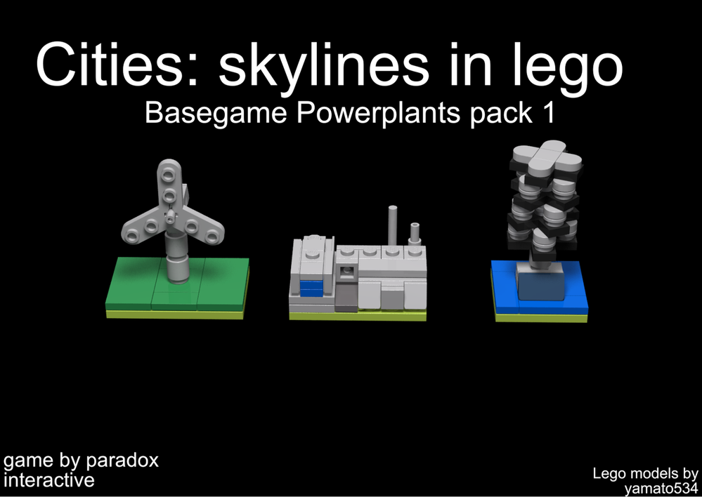 LEGO MOC Electric power plants pack 1(cities: skylines in lego) by ...