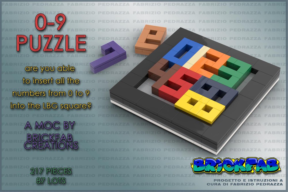 LEGO MOC 0-9 PUZZLE by BrickFab Creations | Rebrickable - Build with LEGO