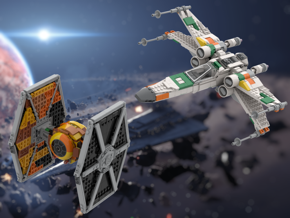 LEGO MOC Sabine's TIE & Hera's X Wing by Ant0noo | Rebrickable - Build ...