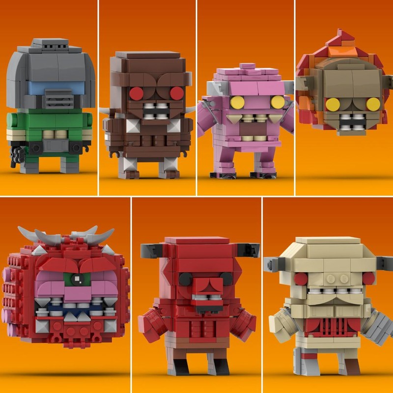 LEGO MOC-191307 Doom (1993) Brickheadz Bundle by DrBrickheadz ...