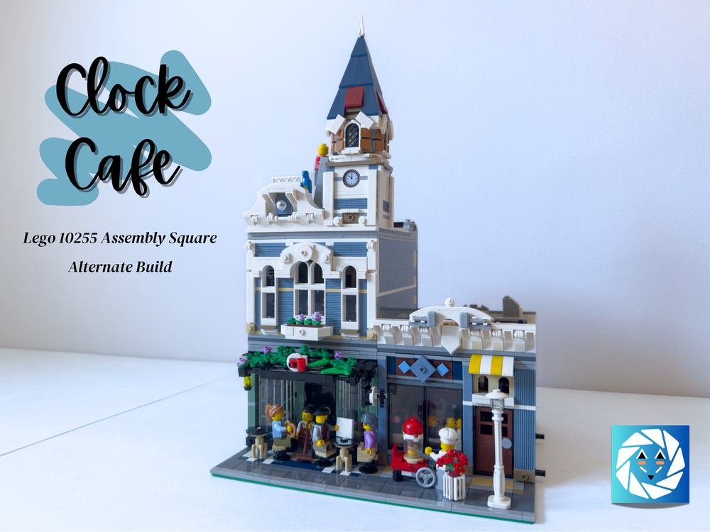 LEGO MOC Clock Cafe - Lego 10255 Assembly Square Alternate Build by ...