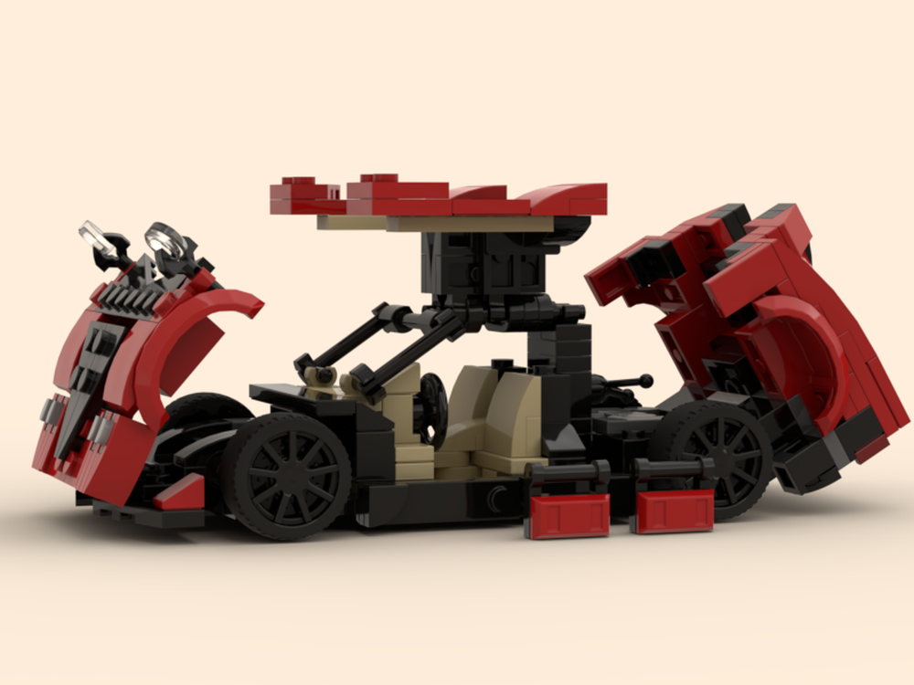 LEGO MOC Pagani Huayra 4in1 by Xayadude | Rebrickable - Build with LEGO